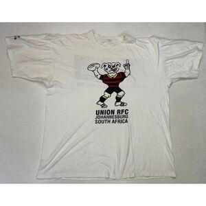 VINTAGE Union RFC Johannesburg South Africa Graphic T-shirt Men XL White